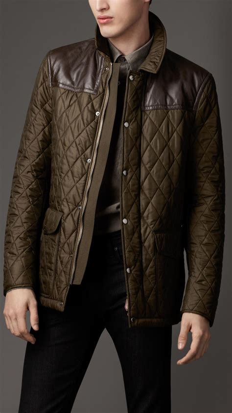 burberry leather jacket for men|Burberry men's winter jacket.